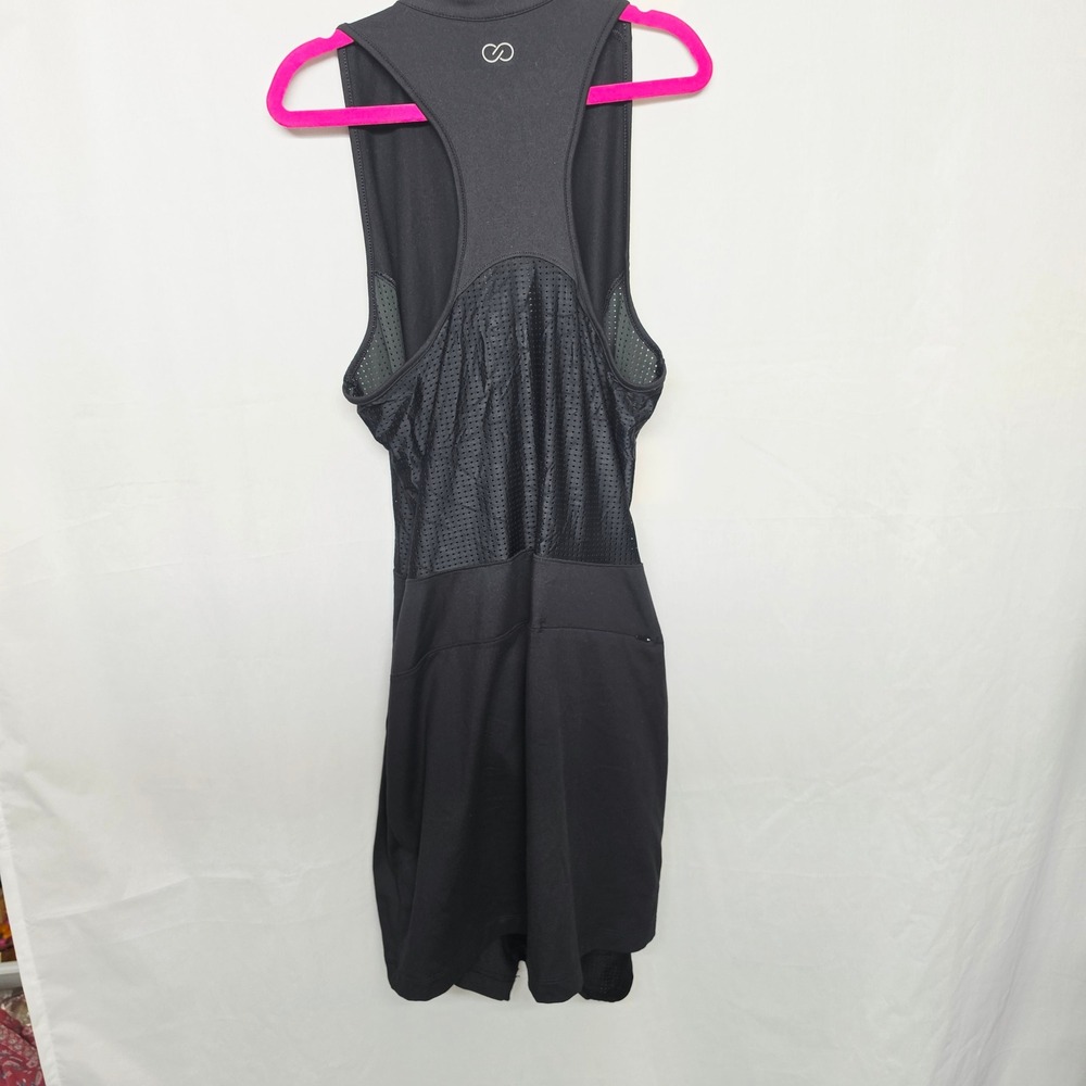 CALIA Perf Sleeveless Dress Womens Small Pure Black Golf Tennis Racerback NWT - Picture 5 of 14